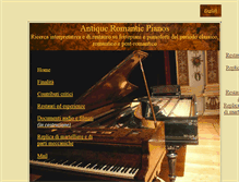 Tablet Screenshot of antique-romanticpianos.com